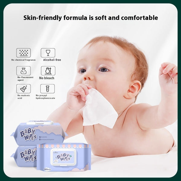 80Pcs Newborn Soft Wet Wipes