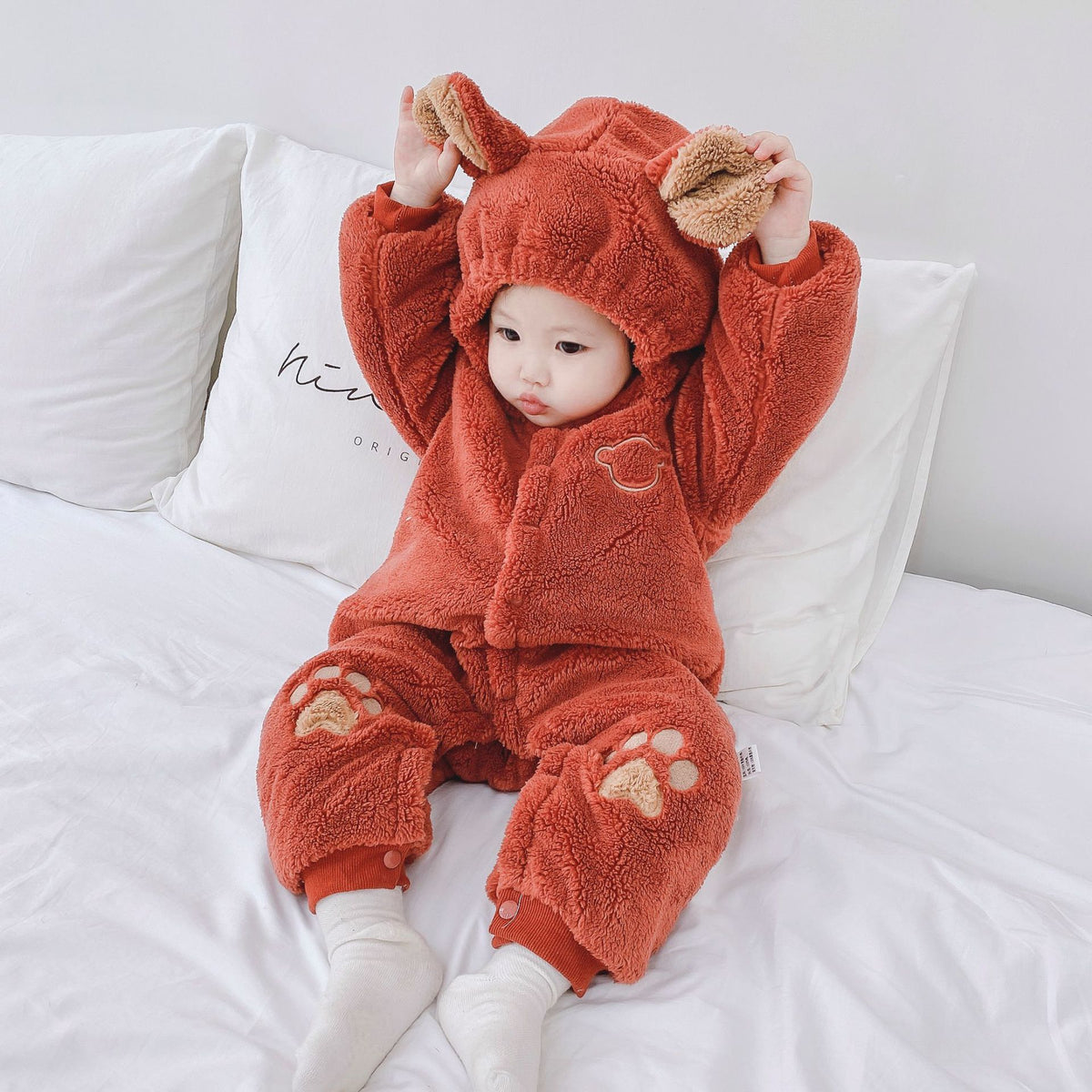 Cozy Quilted Newborn Baby Romper