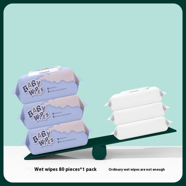 80Pcs Newborn Soft Wet Wipes