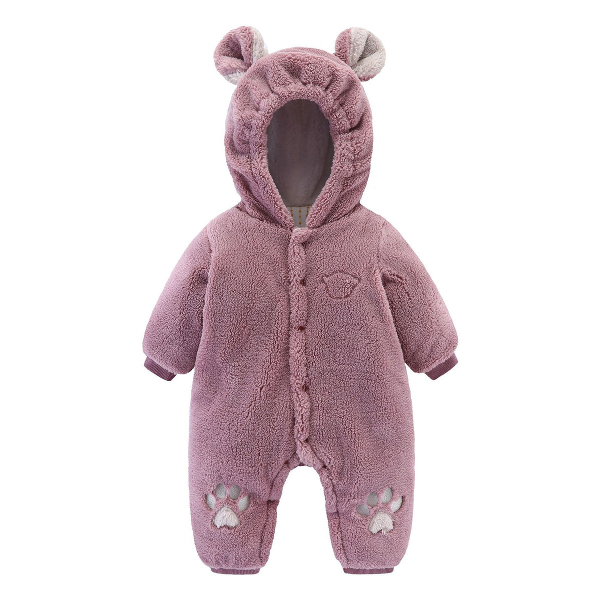 Cozy Quilted Newborn Baby Romper