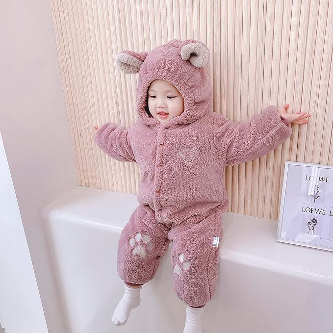 Cozy Quilted Newborn Baby Romper