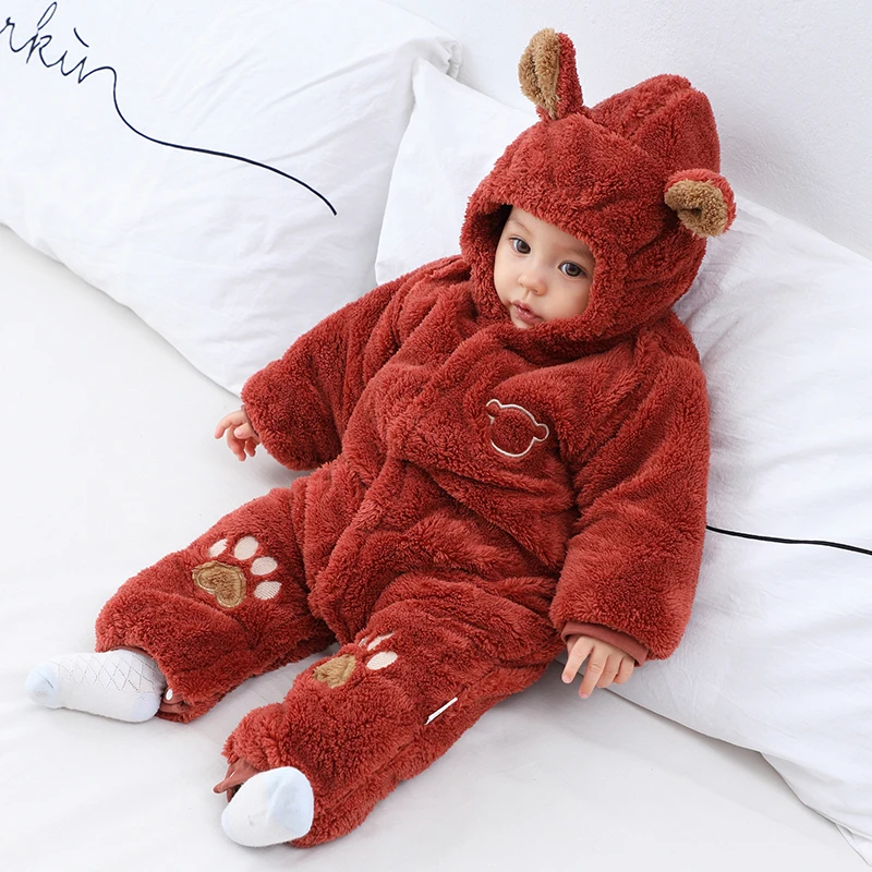 Cozy Quilted Newborn Baby Romper