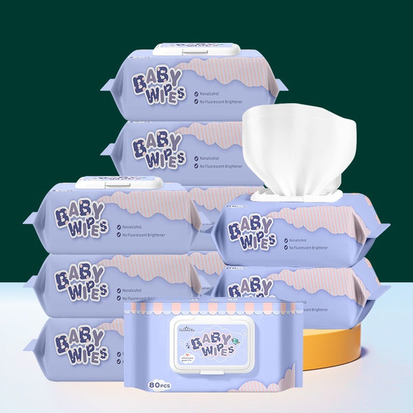 80Pcs Newborn Soft Wet Wipes