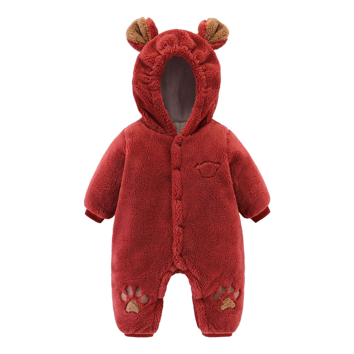 Cozy Quilted Newborn Baby Romper